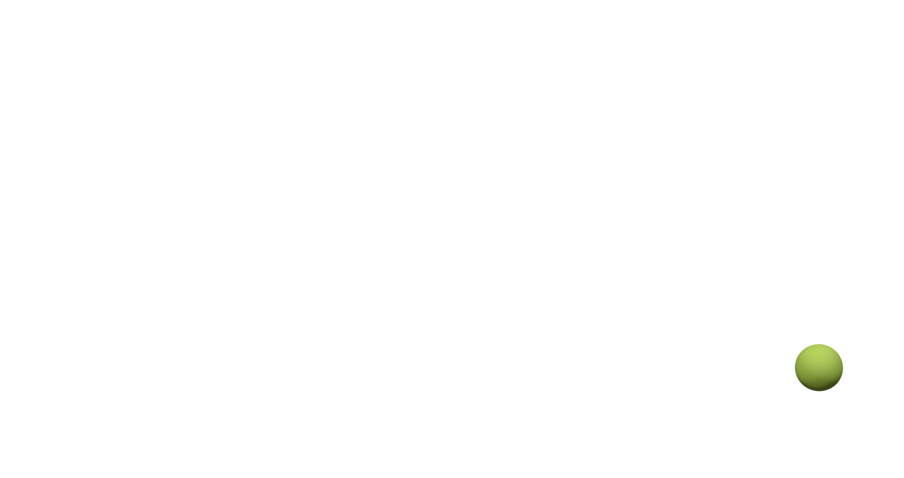 Grafisches Element, Ball grün klein rechts